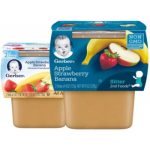 Gerber 2nd Foods Apple Strawberry Banana Food 4 oz, 2pk - WIC