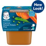 Gerber 2nd Foods Carrot Sweet Potato Pea 4 oz, 2pk - WIC