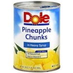 Dole Pineapple Chunks In Heavy Syrup 20oz