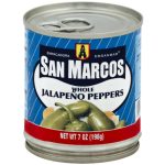 San Marcos Whole Jalapenos Peppers 7oz