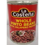 La Costena Whole Pinto Beans With Jalapeno Peppers 19.75oz