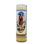 Veladora Bri-Lux San Lazaro White Candle