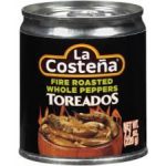 La Costena Fire Roasted Serrano Peppers Toreados 7.7oz