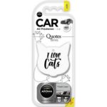 Aroma Car Air Freshener Quotes Series Cats 3pk