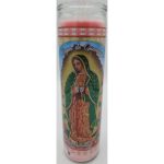 Veladora Bri-Lux Virgen De Guadalupe Pink Candle
