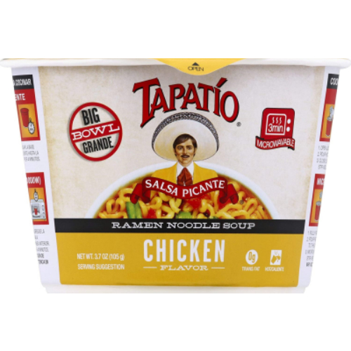780707102343.jpg Tapatio Chicken Ramen Noodle Soup Hot 3.7oz - Image 1