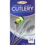 GoodCo Crystal Clear Assorted Cutlery 24pk