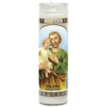 Veladora Bri-Lux San Jose White Candle