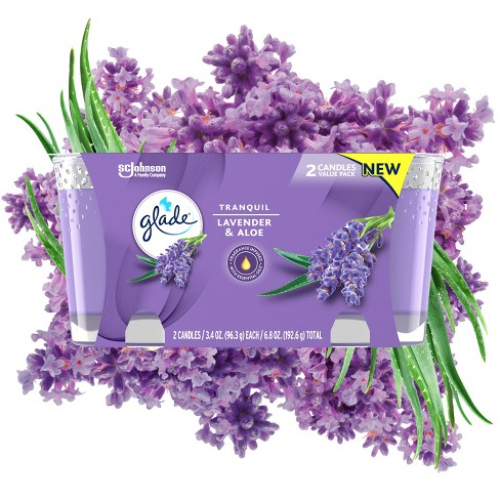 Lavender202620Aloe20Twin20Pack206.8oz.jpg ZZZZGlade Scented Candles Lavender & Aloe Twin Pack 6.8oz - Image 1