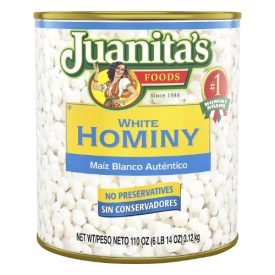 Juanita's White Hominy 110oz