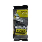 Gillette Black Lubrastrip Disposable Razors 10pk