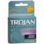 Trojan Condoms Ultra Thin Sensitivity 3pk