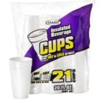 Dart Foam Cups 21pk 20oz