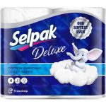 Selpak Deluxe Cotton Bathroom Tissue (3-ply) 4 Roll