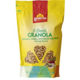 Granvita 9 Granola Cereal w/Seeds & Fruit 6.35oz (180g)