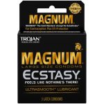 Trojan Condoms Magnum Ecstasy Large Size 3pk