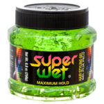 Super Wet Hair Gel Maximum Hold Green (8.8oz) 250g