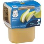 Gerber 2nd Foods Pear Food 4 oz, 2pk - WIC