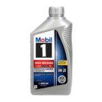 Mobil Motor Oil Full Synthetic High Mileage 0W-20 1QT