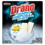 Drano Foaming Disposal 8ct Strips 2.8oz