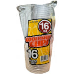 Plastic Cups Clear 16oz 16pk
