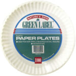 Green Label 9-inch Paper Plates 100ct