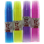 Home Smart Shot Glasses Color Plastic 1oz 24ct