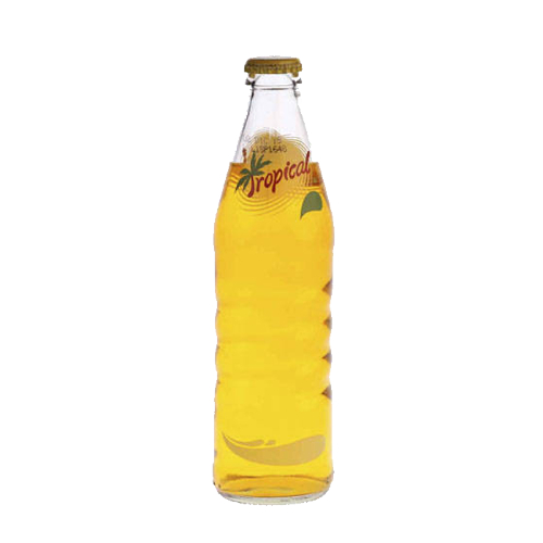 tropicalbanana.jpg Tropical Banana Flavored Soda Glass 12oz - Image 1