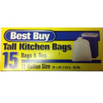 Best Buy Tall Kitchen Bags 13 Gal 15ct