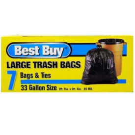 Best Buy Large Trash Bags 33 Gal 7ct