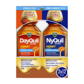 DayQuil & Nyquil Honey Cold & Flu Twin Pack 12oz