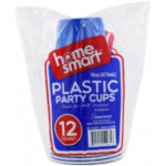 Home Smart Plastic Party Cups Clear 16oz 12ct