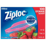 Ziploc Storage Quart Bags 100ct