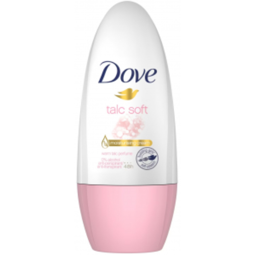 14518.jpg Dove Roll On Talc Soft Deodorant 50ml - Image 1
