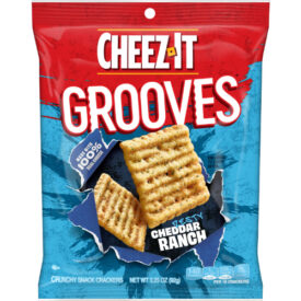 Cheez It Grooves Zesty Cheddar Ranch Crackers 3.25oz
