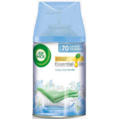 Air Wick- Freshmatic Spray Refill Crisp Linen & Lilac 250ml - Image 1