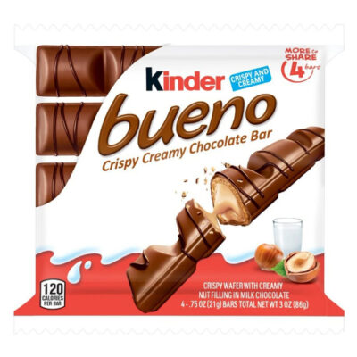 Kinder Bueno Crispy Creamy Chocolate 4 Bars .75oz - Image 1