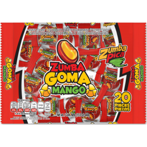 zumbapicamango.jpg XXXXZumba Pica Zumba Goma Mango 20pc - Image 1