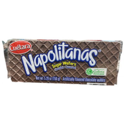 XXXZZZCuetara Napolitanas Chocolate Sugar Wafers (150g) 5.29oz - Image 1