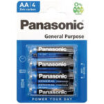 Panasonic General Purpose Battery Size AA 4pk