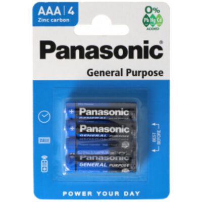 Panasonic General Purpose Battery Size AAA 4pk - Image 1