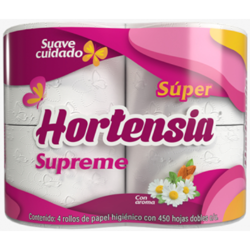 superhortensia.jpg Super Hortensia Supreme Toilet Paper 4 Rolls - Image 1