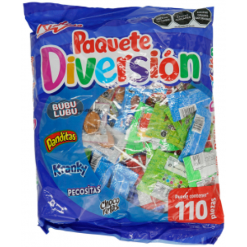 ricolinodiversion.jpg Ricolino Paquete Diversion Pinata Bag 3lb - Image 1