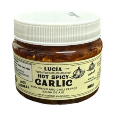 Lucia Hot Spicy Garlic 5.29oz - Image 1