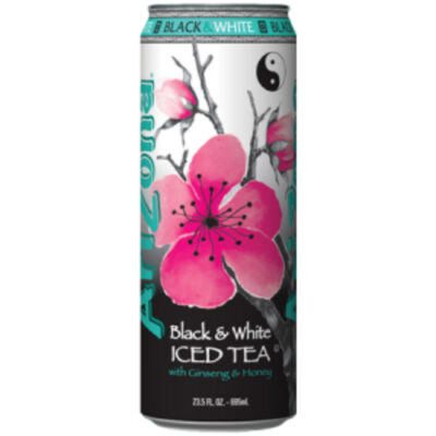 Arizona Black & White Iced Tea 22oz - Image 1