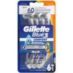 Gillette Blue 3 Comfort Disposable Razors 6pk