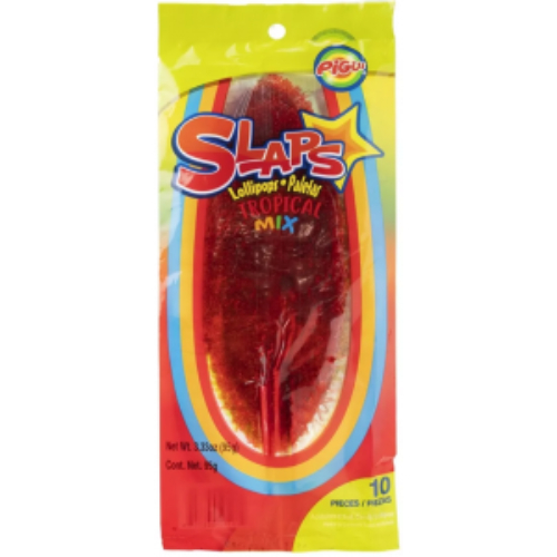 megapgslapslollipopstropical.jpg Mega PG Slaps Lollipops Tropical 10ct - Image 1