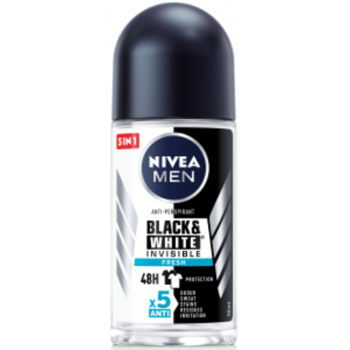 niveadeodorantmenblackwhite.jpg Nivea Deodorant Men Black & White Fresh 50ml - Image 1