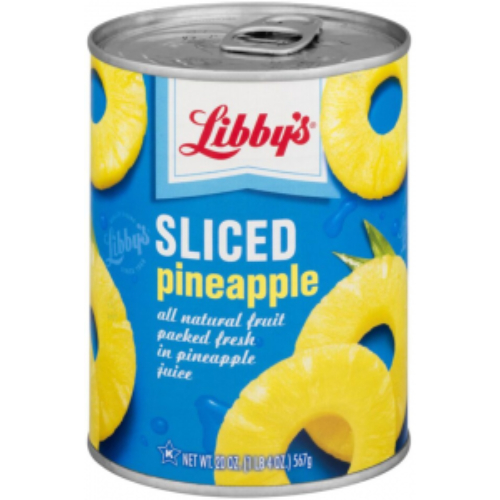 libbtysslicedpineapple.jpg Libby's Pineapple Slices in Juice 20oz (WIC) - Image 1