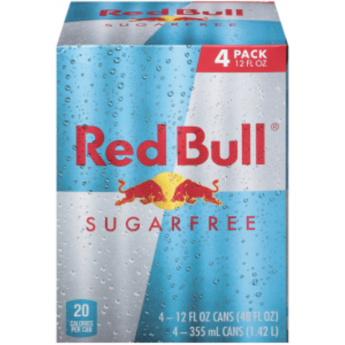 redbull4pk.jpg Red Bull Energy Sugar Free 12oz 4pk - Image 1